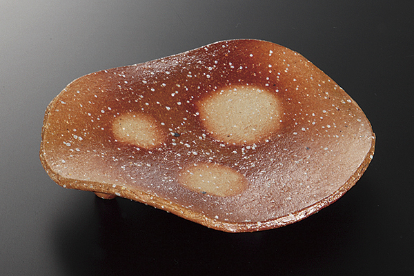 伊賀焼〆 変形楕円向付