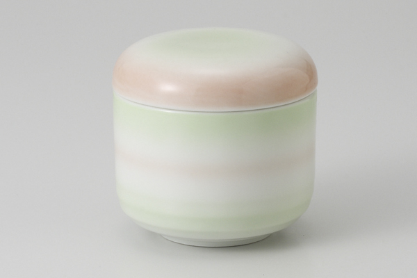 二色吹き 丸むし碗