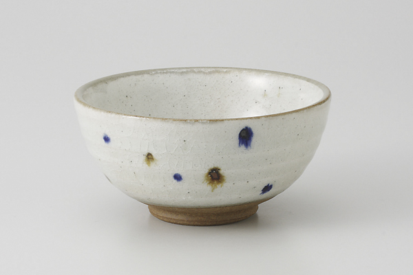 二色点紋 茶碗