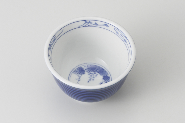 内絵ぶどう 厚口反千茶