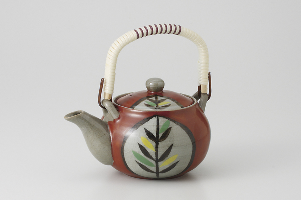 【廃番】赤木ノ葉 3号土瓶(網付)