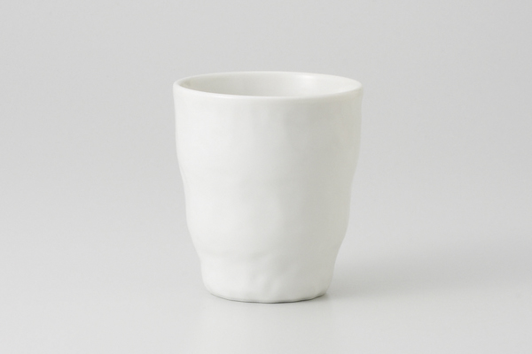 白モダン 湯呑