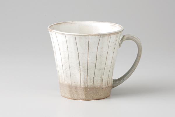 粉引ストライプ マグ