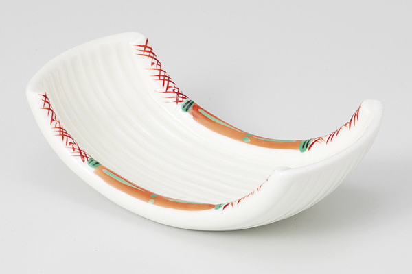 赤絵グリーン 反竹珍味