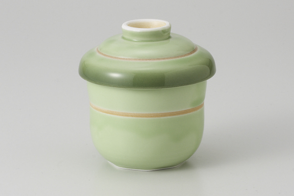 緑彩金帯 小むし碗