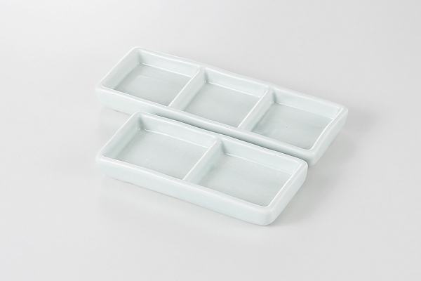 青磁 三品薬味皿