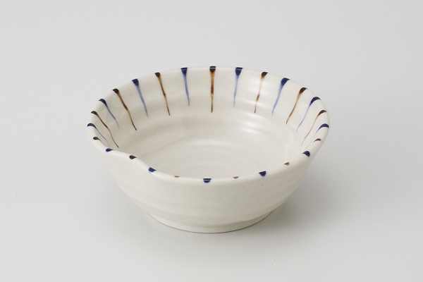 二色十草(青) 片押小鉢