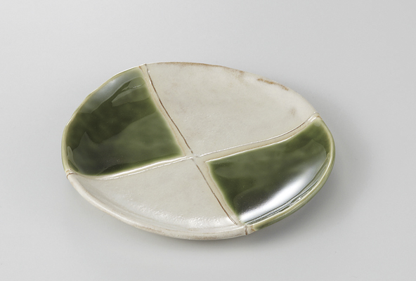 オリベ市松 5.0丸皿