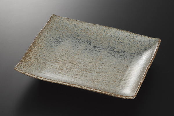 益子結晶 角盛皿