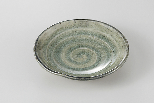 灰釉 4.0丸皿