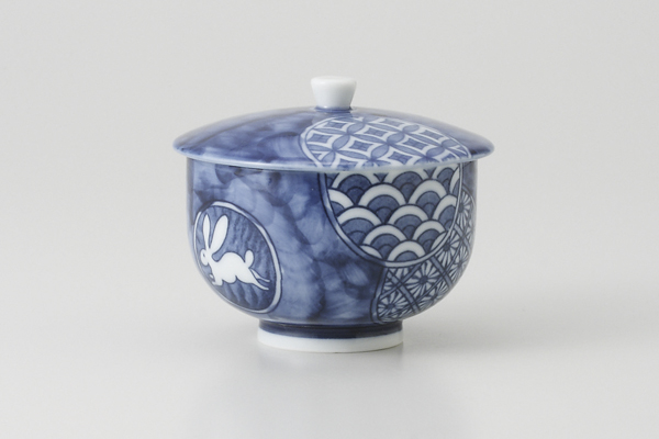 京祥瑞 蓋付湯呑