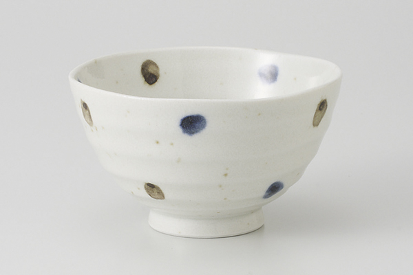 ドット 飯碗 大