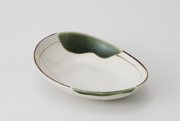 織部流し 変型小鉢