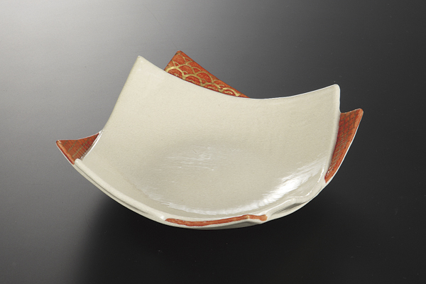 赤絵 重ね皿(大)