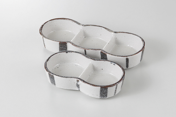 志野十草 三品盛