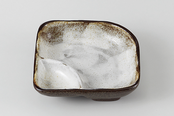 備前志野 仕切鉢