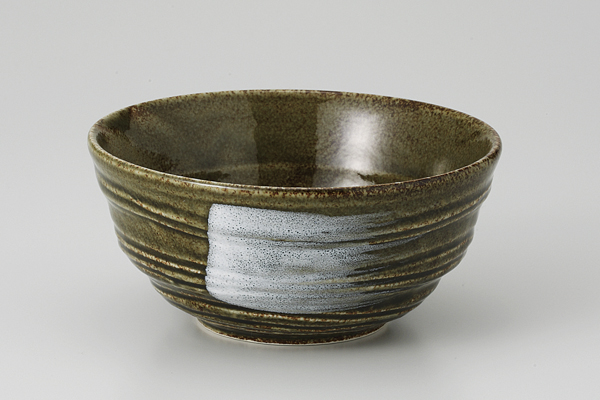 織部白刷毛 小鉢