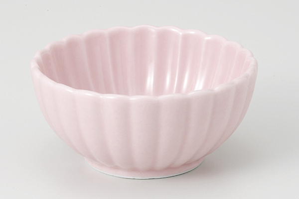 ピンク 菊型丸小付