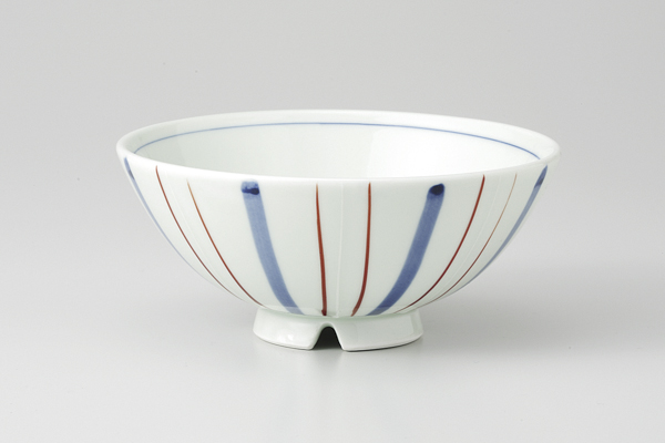 一珍赤絵十草 水切り浜中平