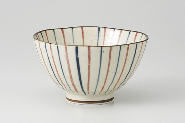 内外二色十草 飯碗 小