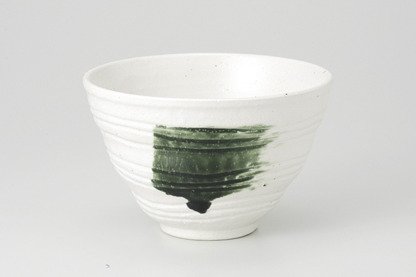 粉引織部刷毛 多用丼