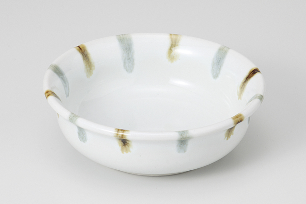 渕二色刷毛 3.5浅鉢