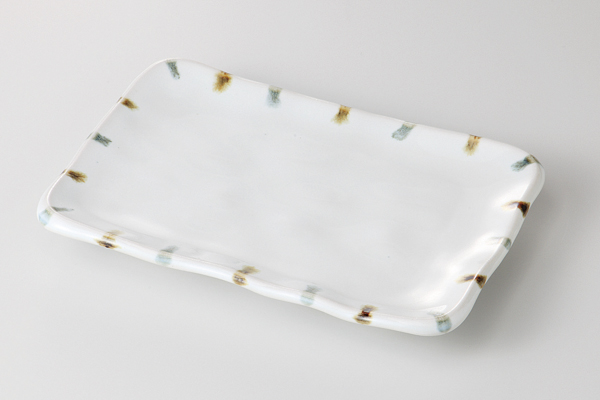 渕二色刷毛 7.0焼物皿