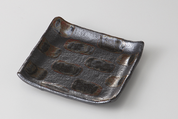 黒市松 4.0正角皿