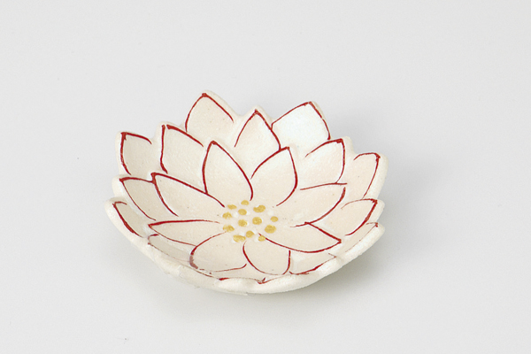 彩光赤絵ダリア 珍味小皿