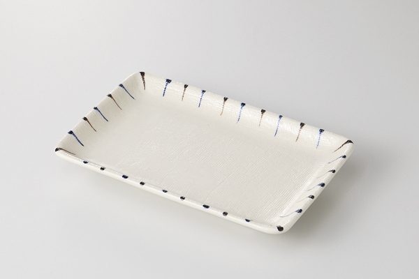 二色十草(青) 6.0焼物皿