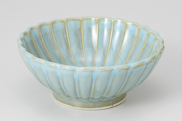 みずあさぎ 菊型3.0鉢