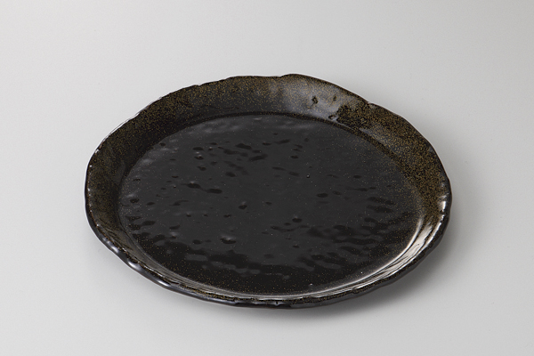 金彩天目 モダン皿