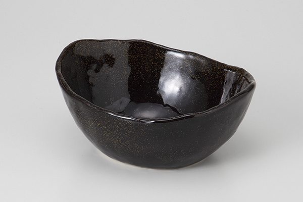 金彩天目 楕円深鉢(中)