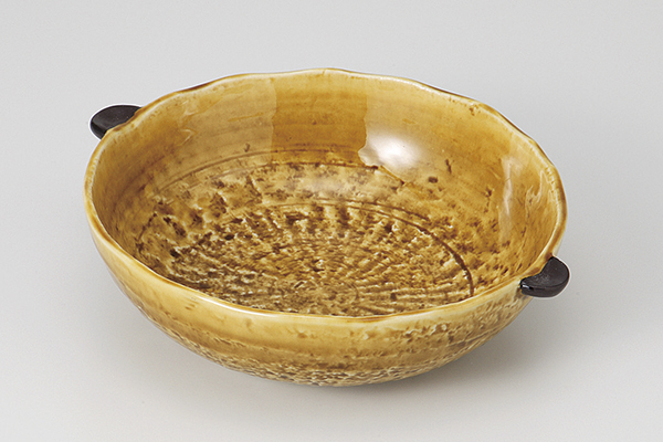 黄瀬戸 耳付中鉢