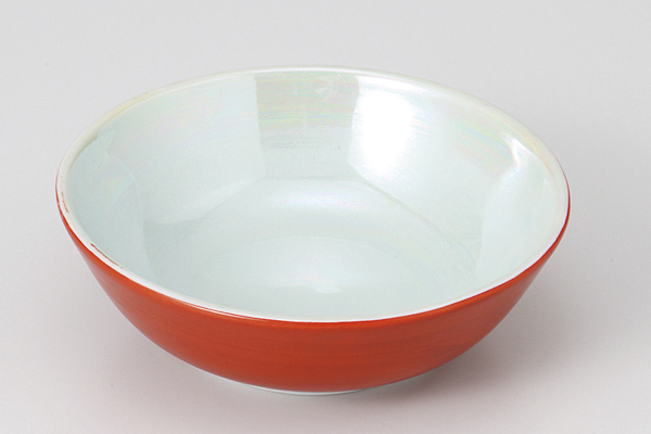 赤巻ラスター 丸鉢