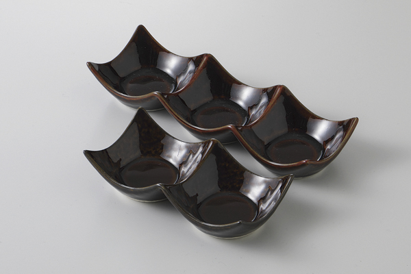 飴キャラメル ミニ三連皿