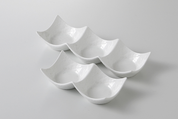 白磁 ミニ三連皿