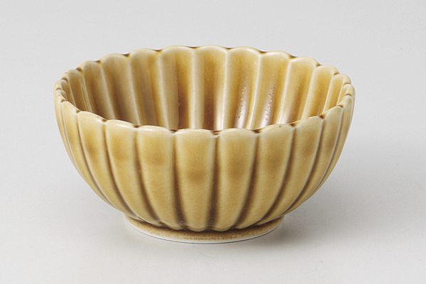 黄瀬戸 菊型小付