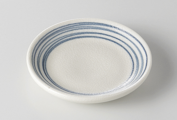青渦 3.0丸小皿