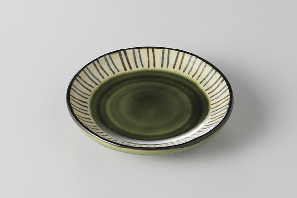 織部渕十草 3.0小皿