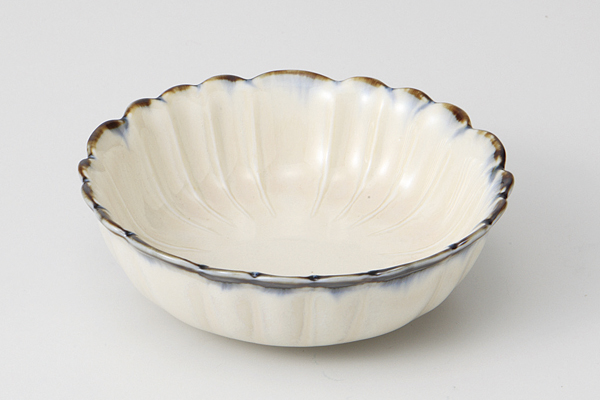 彩花 釉流し 浅小鉢