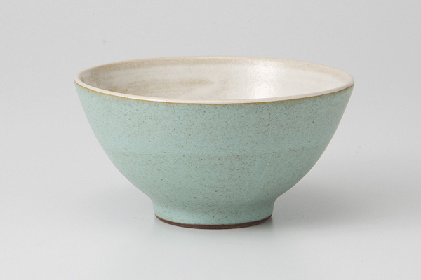 塗分けブルーグリーン 飯碗