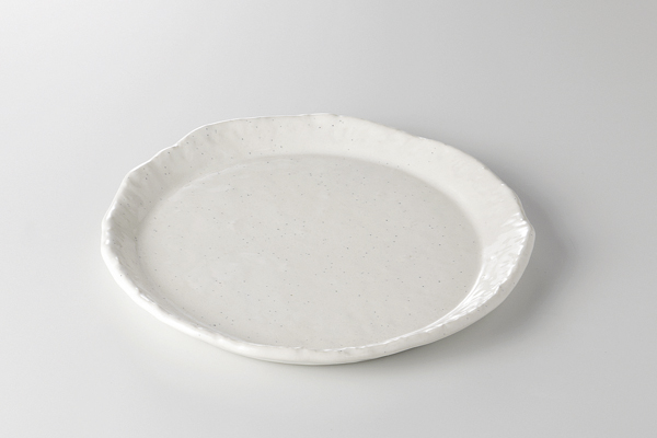 白粉引 モダン皿