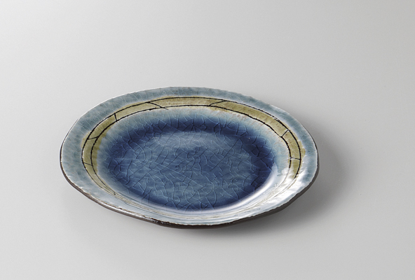 【廃番】青貫入 丸銘々皿