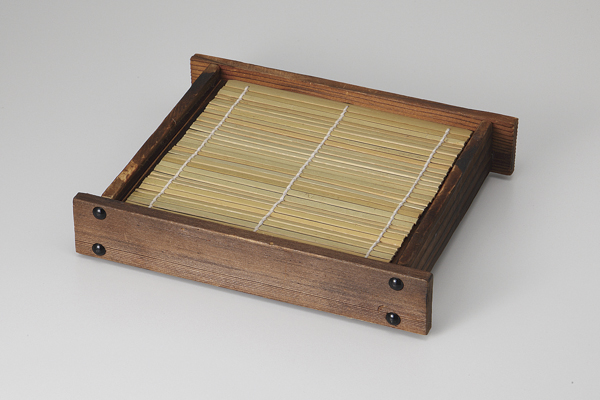 焼杉ザルそば器(小) (ミス付)