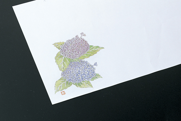 和紙敷紙(小)100枚入 ③あじさい(4～5月)