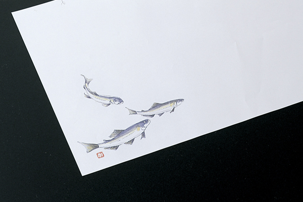 和紙敷紙(小)100枚入 ⑤鮎(6～8月)