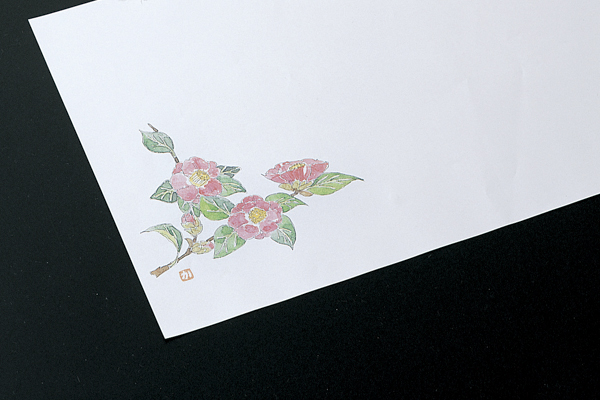 和紙敷紙(小)100枚入 ⑥椿(9～11月)