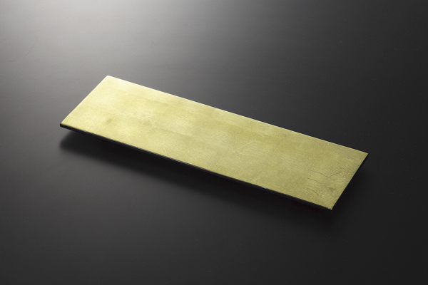 木トレー 短(ゴールド)