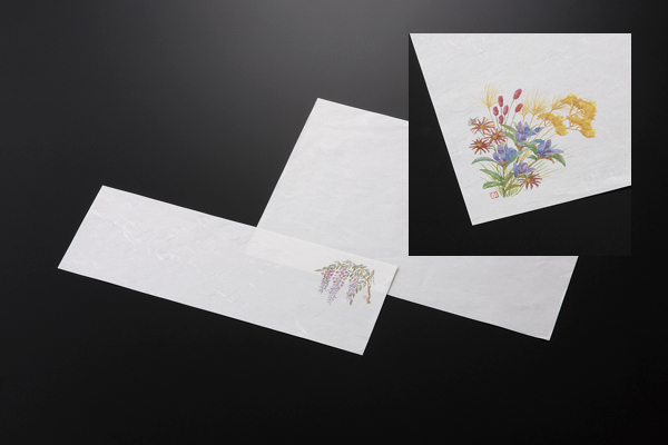 和紙敷紙(小)100枚入 ⑭秋の寄せ花(9～11月